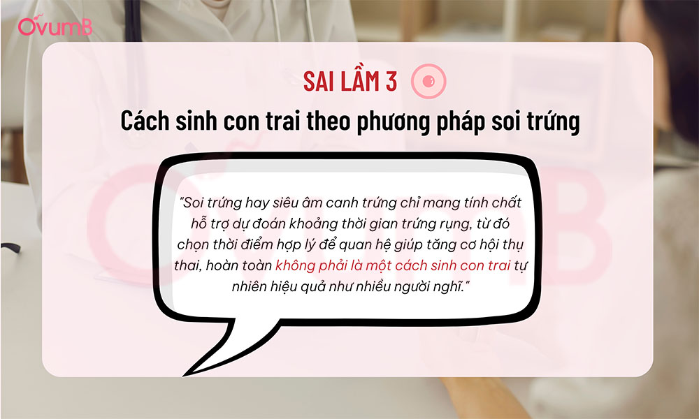 Sinh con trai theo phương pháp soi trứng