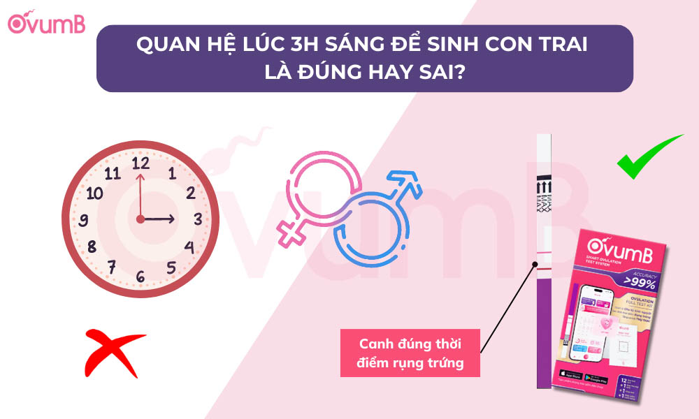 Quan hệ lúc 3h sáng sinh con trai đúng hay sai?