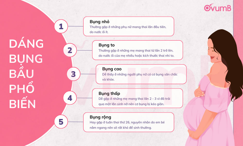dáng bụng có thai