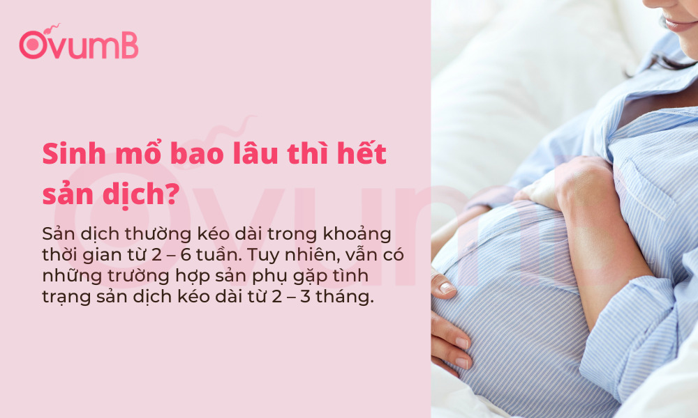 Trả lời câu hỏi “Sinh mổ bao lâu thì hết sản dịch?”.