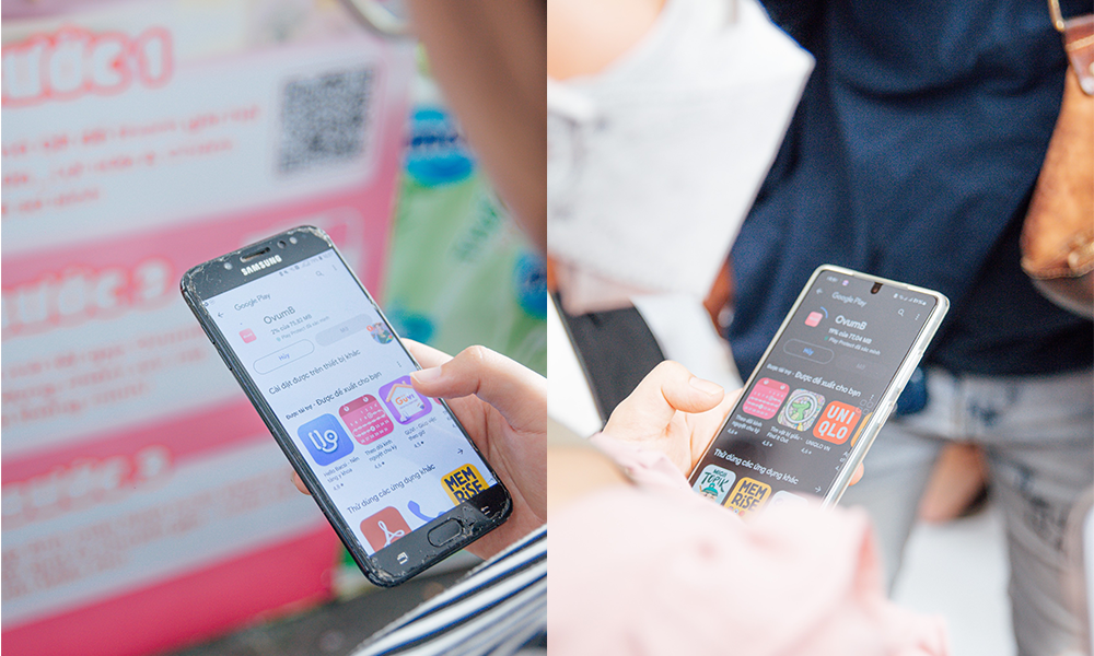 Các bạn sinh viên trường Y dược tải app trải nghiệm