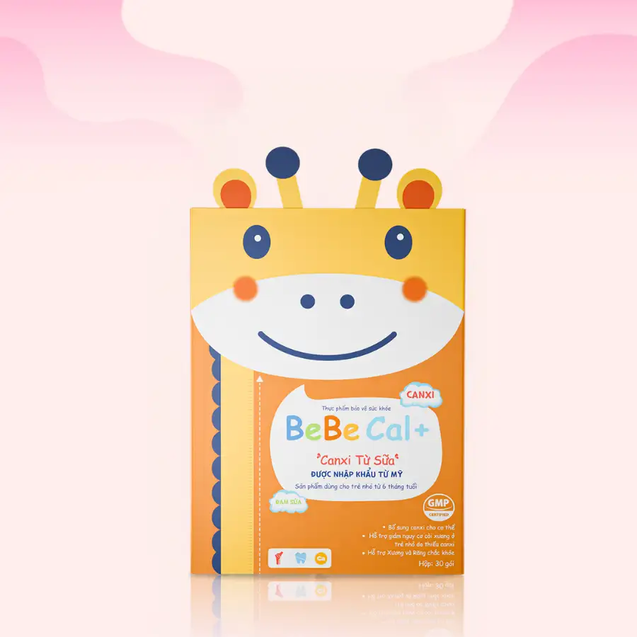 Canxi sữa cho bé Bebe Cal+ (Hộp 30 gói)